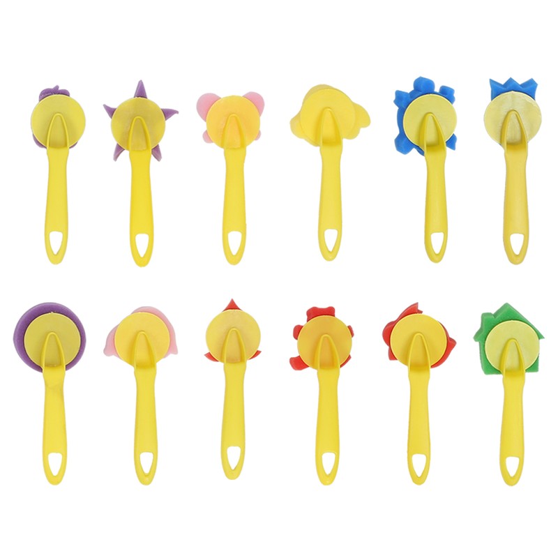 36Pcs Graffiti Tool Roller Sponge Brush Kit Stamps Antifouling Clothes