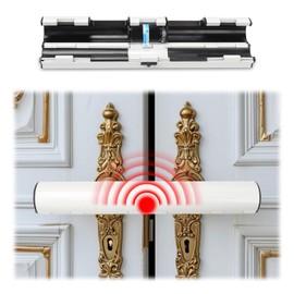 Patio Door Security Lock with Alarm, French Door Security Lock,Patio French Door Lock High Security,Door Safety Locks for French Double Doors Conservatory Doors,13inch