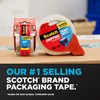 Scotch 142 Packing Tape,W/Dispenser,2-Inch X22.2 Yds,1-1/2-Inch Core,Clear