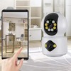 Home Security Camera Dual 2MP Lens Wireless WiFi Two Way