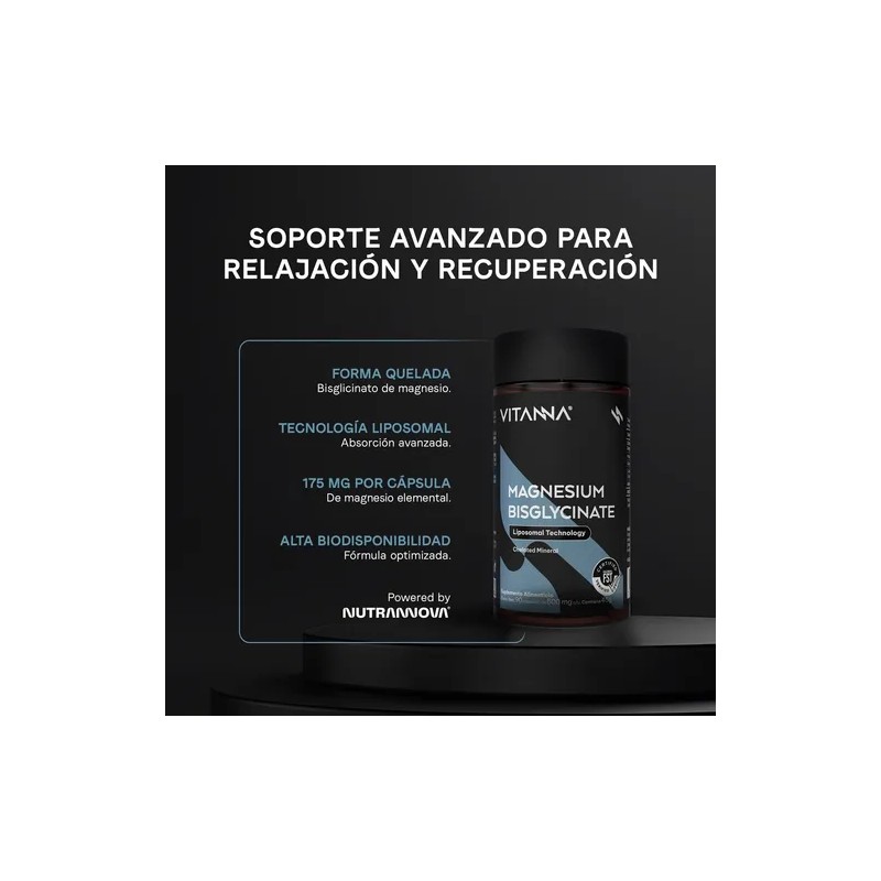 Magnesio Bisglicinato Quelado Liposomal 500mg 90 Cápsulas