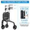 Planetwalk Premium 3 Wheel Rollator Walker for Seniors - Ultra