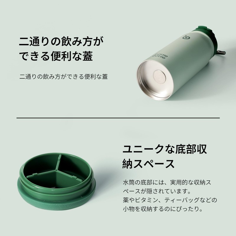 BOTTLE BOTTLE 2-Way Lid Water Bottle