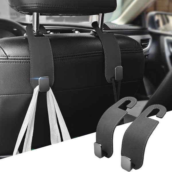 2 PCS Car Seat Headrest Hooks Purse Hook for Car