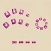 BABALAL Press on Toenails Short, Purple Toenail Press Ons Square