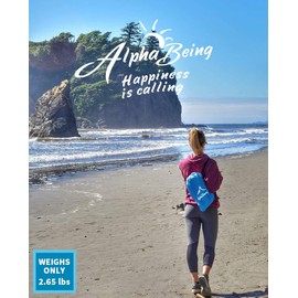 AlphaBeing Inflatable Lounger - Best Air Lounger for Travelling, Camping, Hiking - Ideal Inflatable Couch for Pool and Beach Parties - Perfect Air Chair for Picnics or Festivals