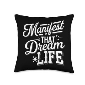 Vision Boarding Manifestation Goal Setting Dream Visualize Throw Pillow