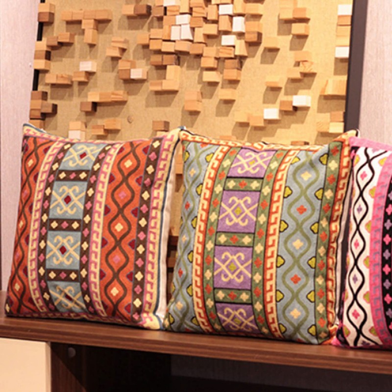 Aimoha Cushion Cover 100% Cotton Asian Taste Cushion Cover 45