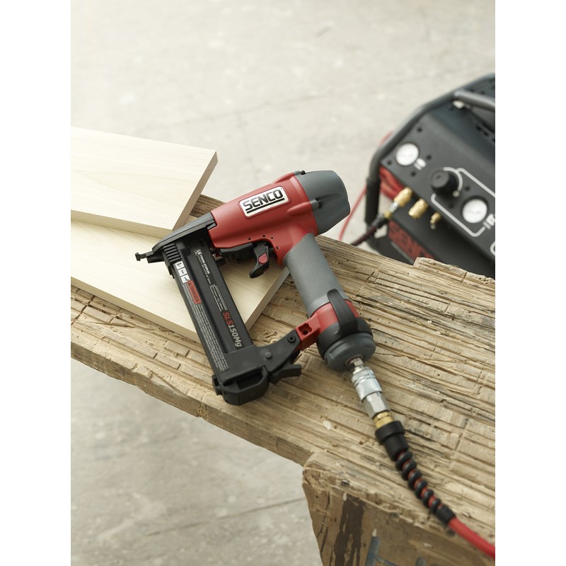 Senco 8C0001N SLS150Mg Medium Wire Finish crown Stapler, Gray/Red