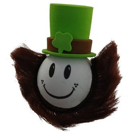 CLEARANCE - Lucky Leprechaun Irish Guy Car Aerial Ball Topper OR Dashboard Wobbler! (one P&P charge no matter how many items you buy from Aerialballs.)