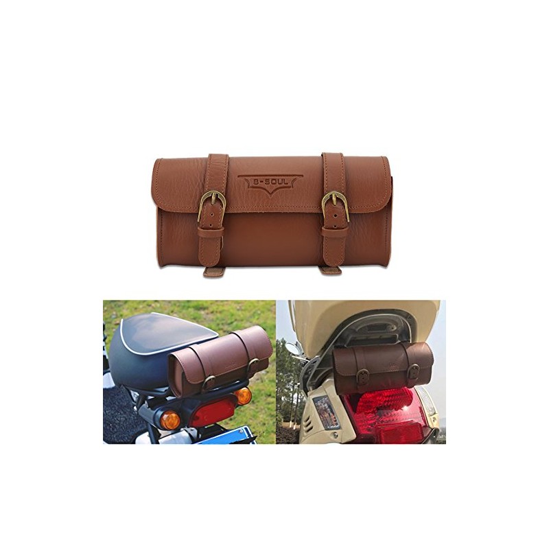 VGEBY1 Retro Style PU Leather Waterproof Front Tube Bicycle Bag