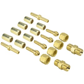 SÜA® - Repair Kit for Twin Oxy/Fuel 1/4" I.D. Welding Hoses with Size "B" 9/16"-18 Connectors + Couplers + Splicers - Oxygen and Acetylene/Propane