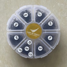 800 Fans Lash by Holly Pre-Made Handmade Lash Fans Mix Lengths 9-16 mm (12D800FAN-D)