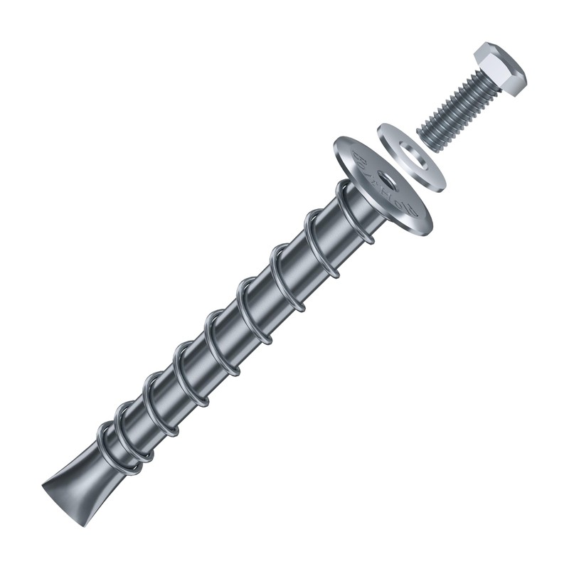BoltHold - SP10-38 Zinc-Plated Asphalt Anchor (5/8" x 6") -
