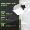 Homewerks 7141-50-G4 Bathroom Fan Integrated LED Light Ceiling Mount Exhaust