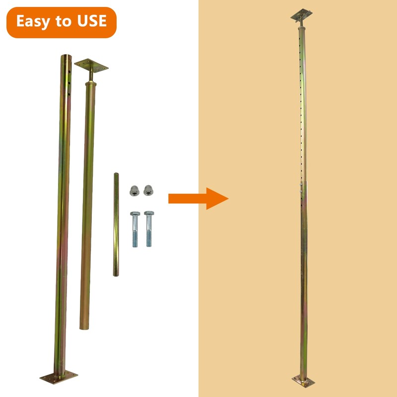 ZANURA 59" - 100" Adjustable House Floor Wall Jack Post