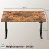 Furmax Electric Height Adjustable Standing Desk Large 63 x 24