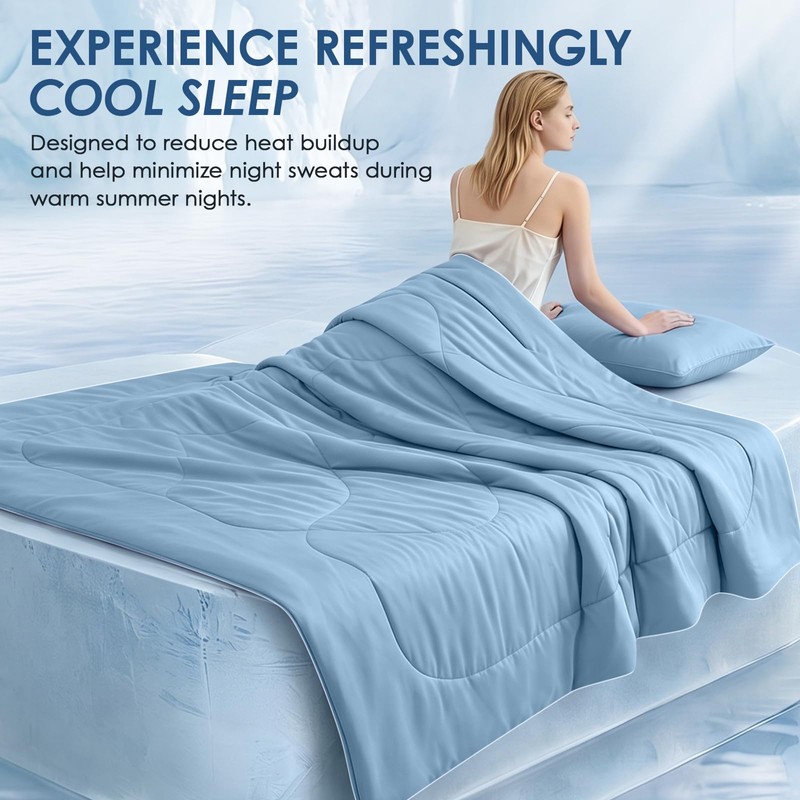 Cooling Comforter King Cooling Blanket for Hot Sleepers 90"x108"