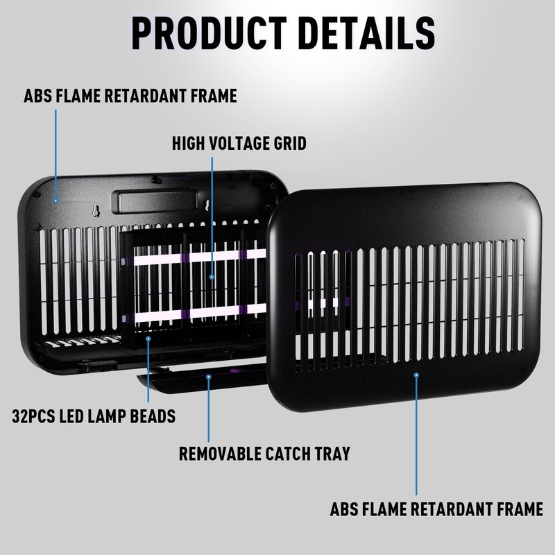 vertmuro Bug Zapper Indoor, Powerful Mosquito Zapper Indoor with Removable