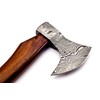 Skokie Knives Custom Damascus Steel Axes Hatchet Head Rose Wood
