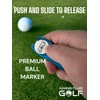 Herramienta plegable de metal con marcador de pelota de golf