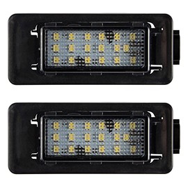 License Plate Lights Rear Number License Plate Lamps Waterproof Fits Nissan Altima Sentra Versa Rogue 26510-8990E Xenon White Led Rear Tag Light Kit Assembly 2Pcs