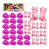 40pcs Vasitos Botas Vaqueras Con Sombrero 1 Oz Para Fiesta