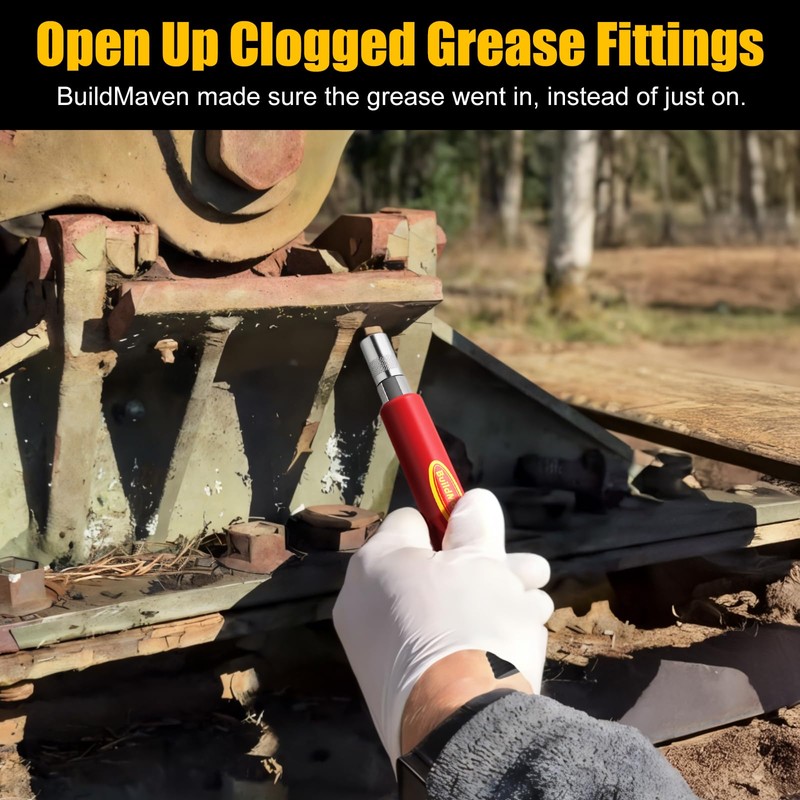 Grease Fitting Cleaning Tool -Grease Zerk Cleaner, Grease Fitting Rejuvenator,