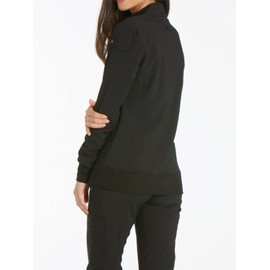 Cherokee iFlex CK303 Zip Front Warm-Up Jacket Black XS