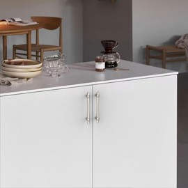 KNOKLOCK 10 Pack 3.75 Inch(96mm) Kitchen Cabinet Handles Brushed Satin Nickel Cabinet Pulls Kitchen Cabinet Hardware Drawer Pulls for Dresser Cupboard Wardrobe