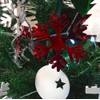 Mirrored Red Star of David Christmas Tree Decoration - Pack