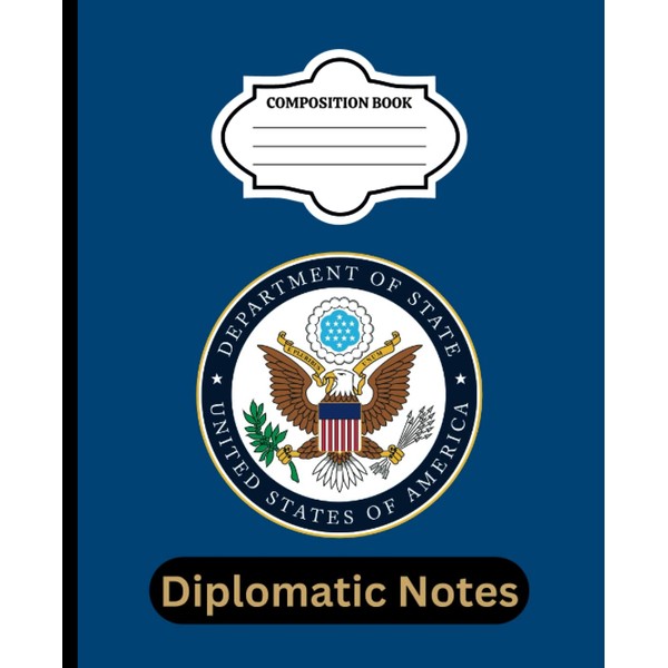 United States Department of State Composition Notebook with Standard Seal: