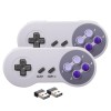 2PCS SNES Controller Gamepad + 2.4GHz USB Receiver Compatible with