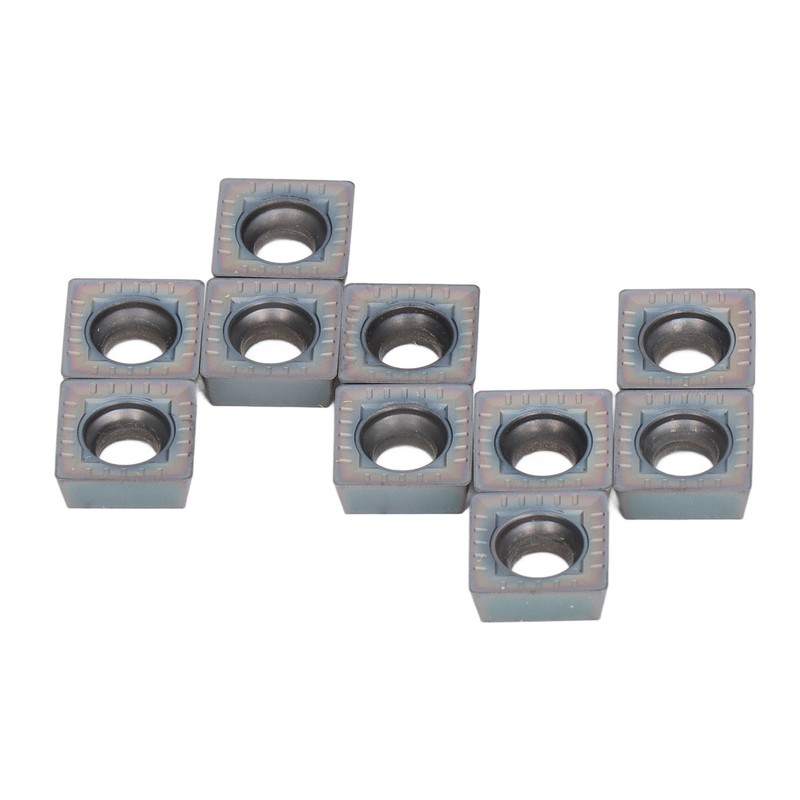 10 Pcs Carbide Milling Inserts Colourful Fine Finished CNC Lathe