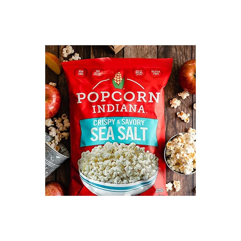 Popcorn, Indiana Sea Salt Popcorn (6 Count - 2.1 Oz
