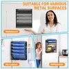 Mogbhw 6-Tier Magnetic File Holder, No Drilling Magnetic File Organizer