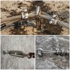 sourcing map Ring Lifting Expansion Eyebolt, 6pcs M6x80mm 304 Stainless