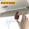 Yuoyar Sunglass Holder for Car, Magnetic Leather Sunglasses Holder and