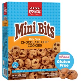 DOUzzle Gluten Free Cookies Bite-Size Double Fudge Chocolate Chip (5 OZ - Pack of 1) Kosher for Passover Food, Non Gebrokts - No Artificial Colors or Preservatives