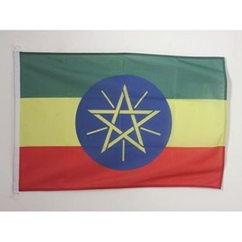 AZ FLAG - Flagge Äthiopien - 90x60 cm - Demokratische Bundesrepublik Äthiopien Fahne 60 x 90 Cm Aussenverwendung - Flaggen