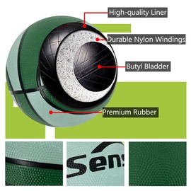 Senston Basketball Balls Size 5 Basketballs Indoor Outdoor 27.5 inch Basketball