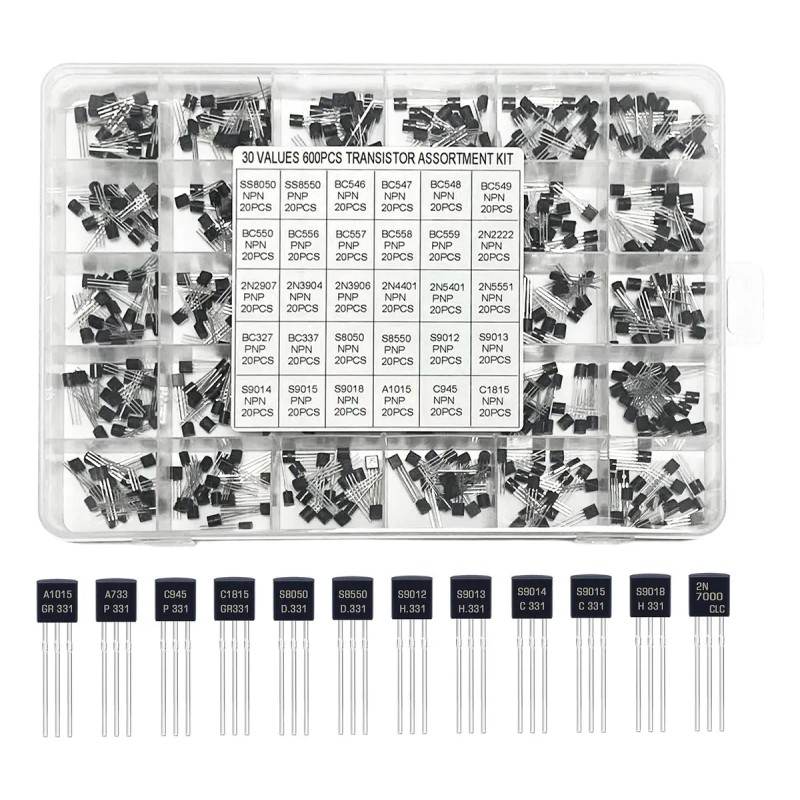 Kit De Transistores 2n2222 2n3904 Bc337 Bc547 Bc557, 600 Pie