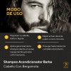 Shampoo Acondicionador Barba Cabello Con Bergamota - 600 Ml