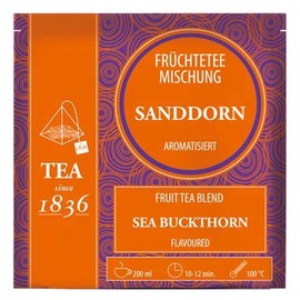 Fruit Tea Mix Sea Buckthorn Flavoured 50 Pyramid Bags in Sachet of 4 g