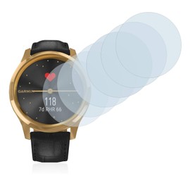 Savvies Pack of 6 Screen Protectors for Garmin Vivomove Luxe (42 mm) Screen Protector Film Ultra Transparent