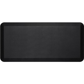 Genérico Tapete Antifatiga Ergonómico, Negro, Gel Suave, 106 x 50 cm, para Estar de Pie, Uso en Oficina y Cocina