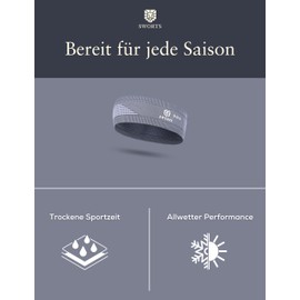 SWORTS 365 Active Headband, Seamless Sports Headband for All Season (Unisex Sweatband)