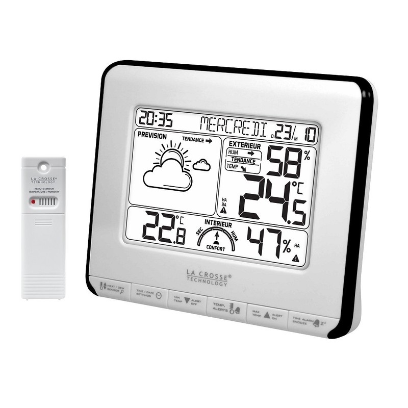La Crosse Technology WS6818WHI-BLA Weather Station - White/Black