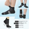 8 Pairs Ankle Running Compression Sock for Men and Women,Cushioned