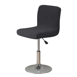 ACESOME Dining Chair Cover, 1/2 Set of Bar Chair Covers, Bar Stools Slipcovers with Backrest Cover Stretch Chair Cover, Back Chair Bar Stool Chair (No Chairs), Washable Chair Slipcovers (1, Black)